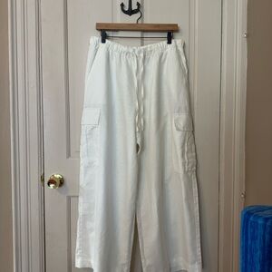 GAP - NWT! Mid Rise Linen-Cotton Pull-On Cargo Pants